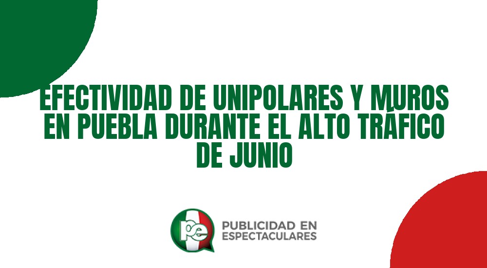 Código nº EFECTIVIDAD DE UNIPOLARES Y MUROS EN PUEBLA DURANTE EL ALTO TRÁFICO DE JUNIO
